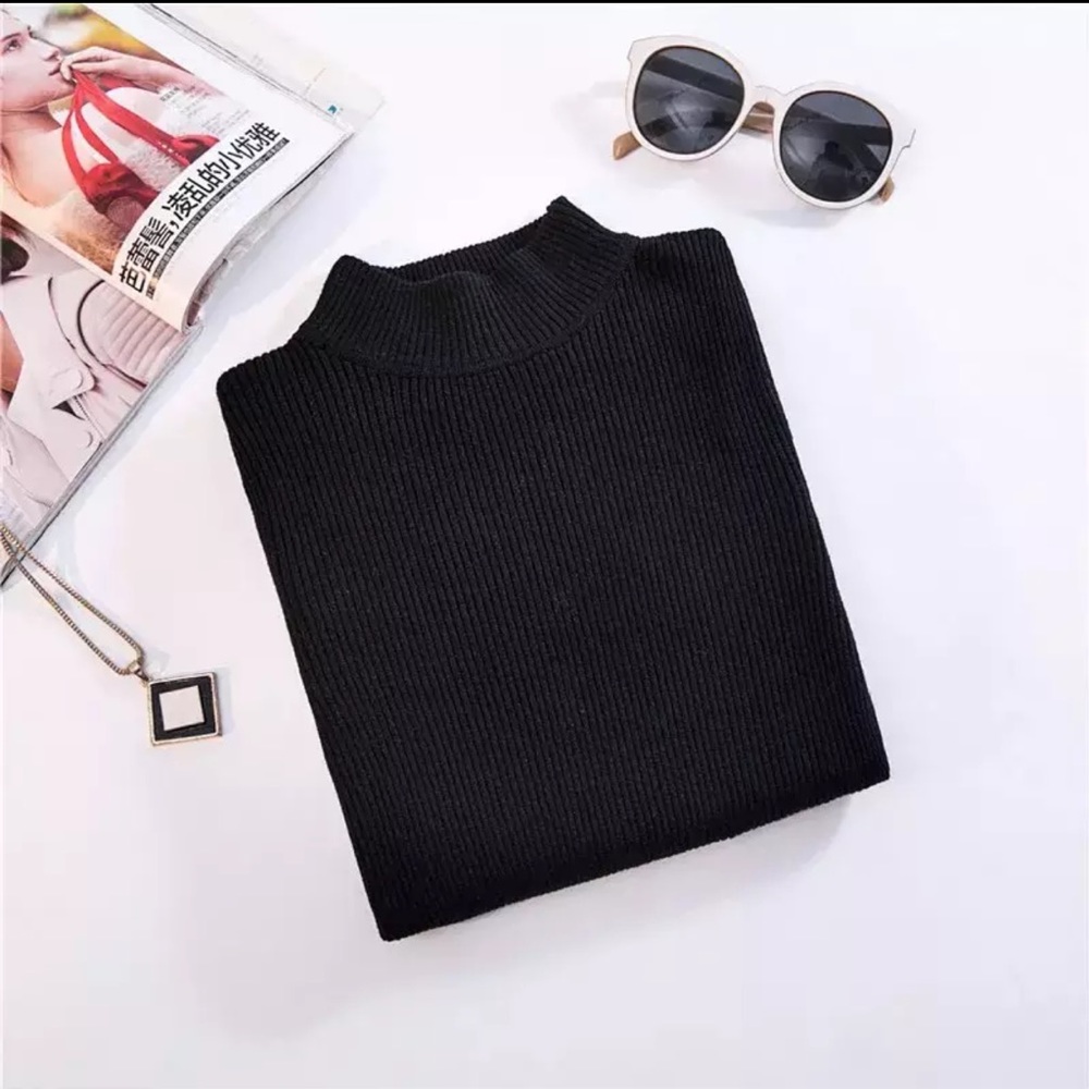 New! Ultra Soft Ribbed Tuetleneck Sweater - Picture 5 of 8